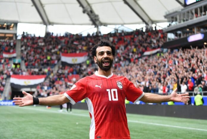 Egypt celebrating the unleashing goal